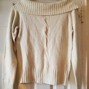 Tommy Hilfiger Cream Cowl Neck Sweater